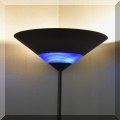 DL03. Kovacs torchiere floor lamp with cobalt insert. 
